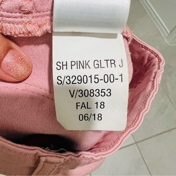 Gap Girl’s Jegging Ankle Jeans in Pink Glitter Size 10 Regular Adjustable Waist - Picture 11 of 11